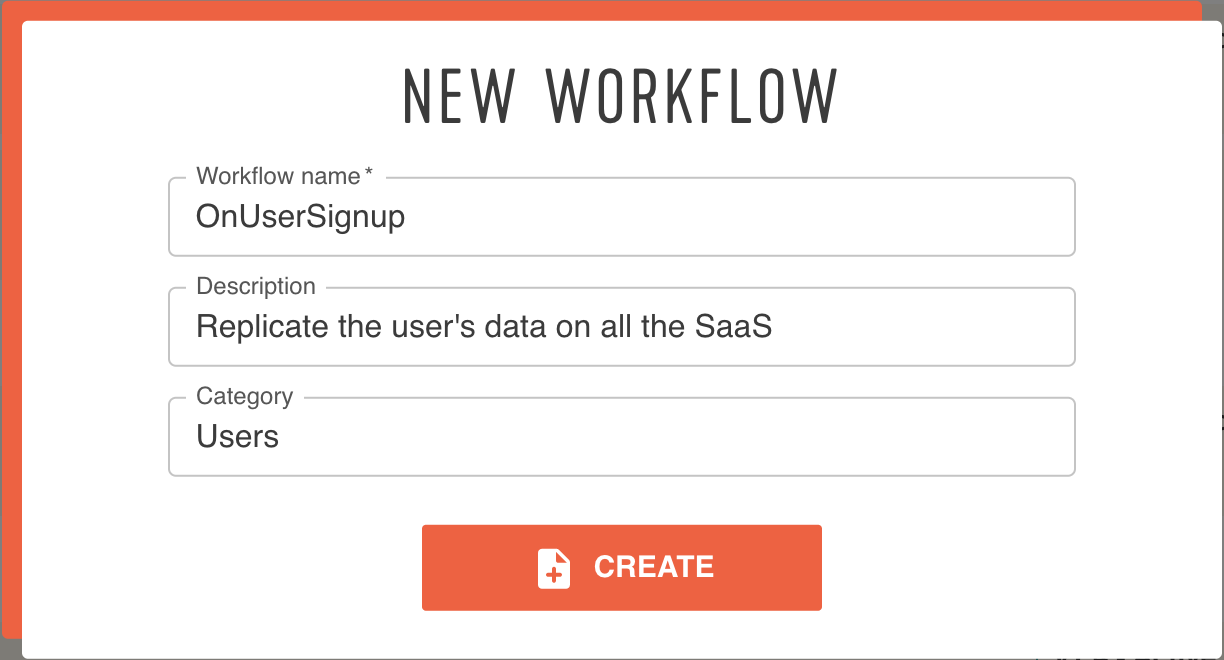 Create Workflow Form