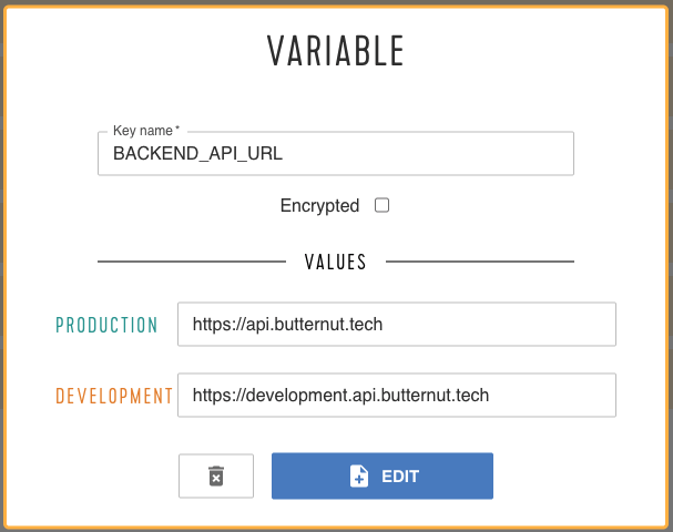 Create Environment Variable