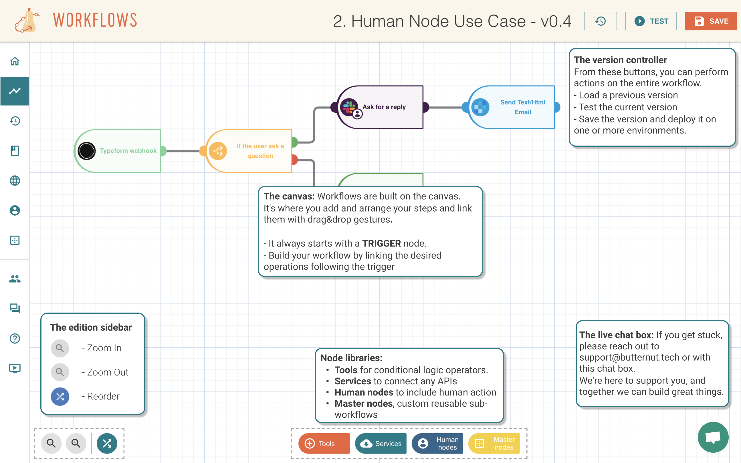 Workflow interface